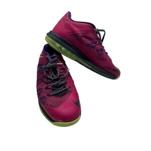 Nike Air Max Lebron X Low Basketball Shoes 10 Rasbperry LeBroncurial Athletic